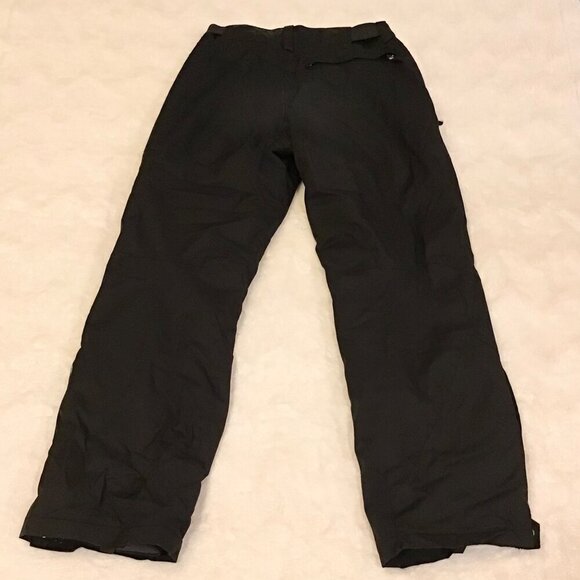FERA 32R Men’s Ski Snow Pants Black Thermolite Pockets Zip Fly 2-Snap Logo - Picture 5 of 12